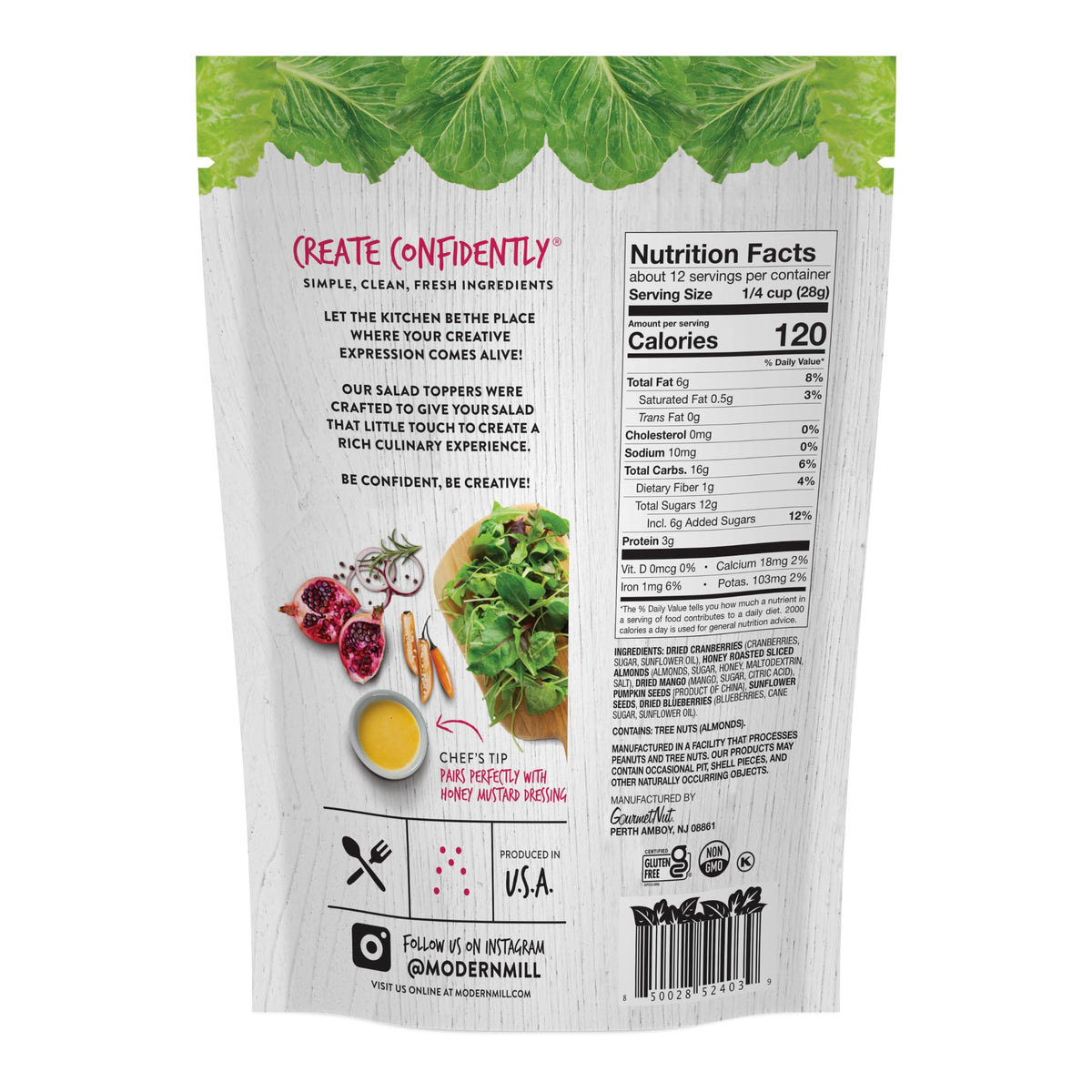 Modern Mill Gourmet Nut Salad Topper, Gluten Free, Kosher, Vegan