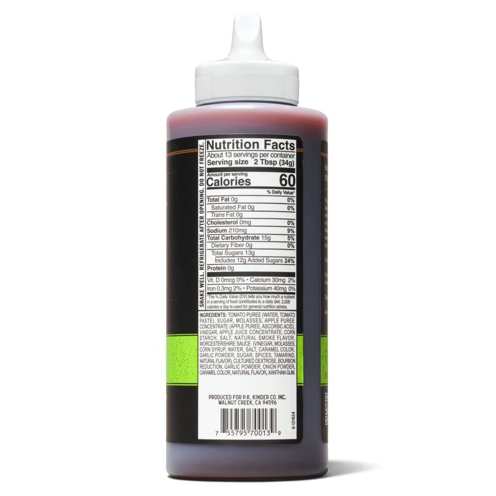 Bourbon Apple & Black Garlic BBQ Sauce (2 Pack) | 15.5 oz | Non-GMO | No MSG |