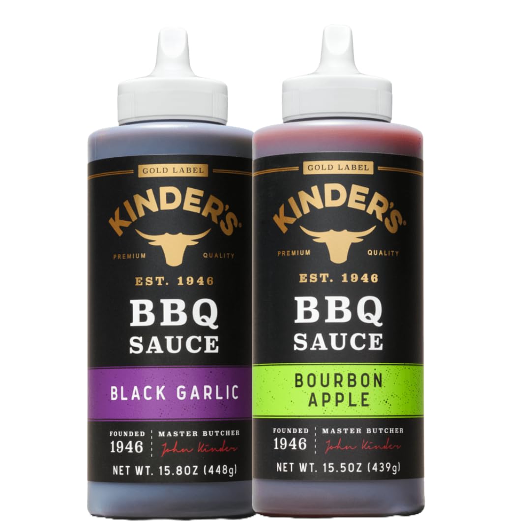 Bourbon Apple & Black Garlic BBQ Sauce (2 Pack) | 15.5 oz | Non-GMO | No MSG |