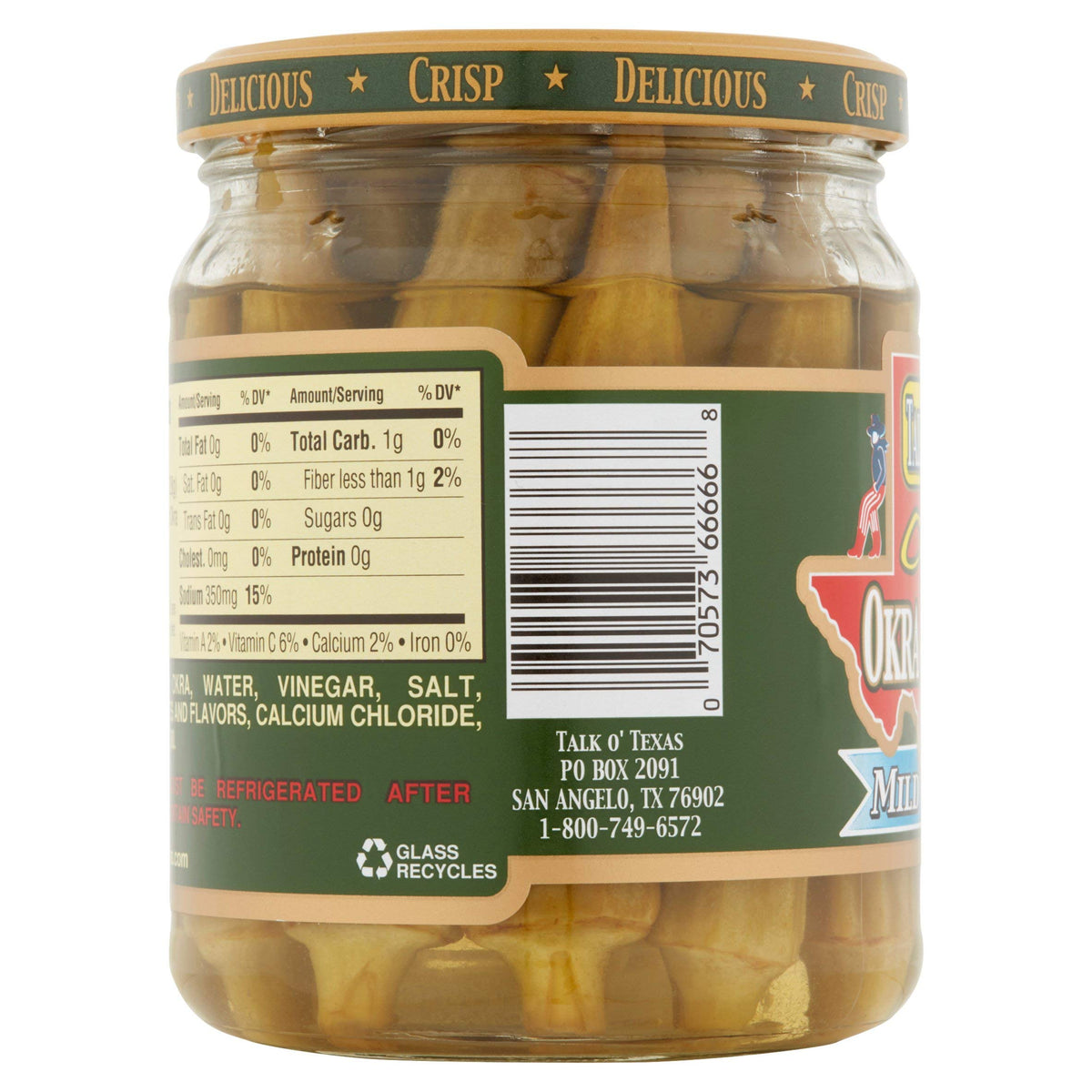 Talk O Texas Okra Pickled Mild (Pack of 2)