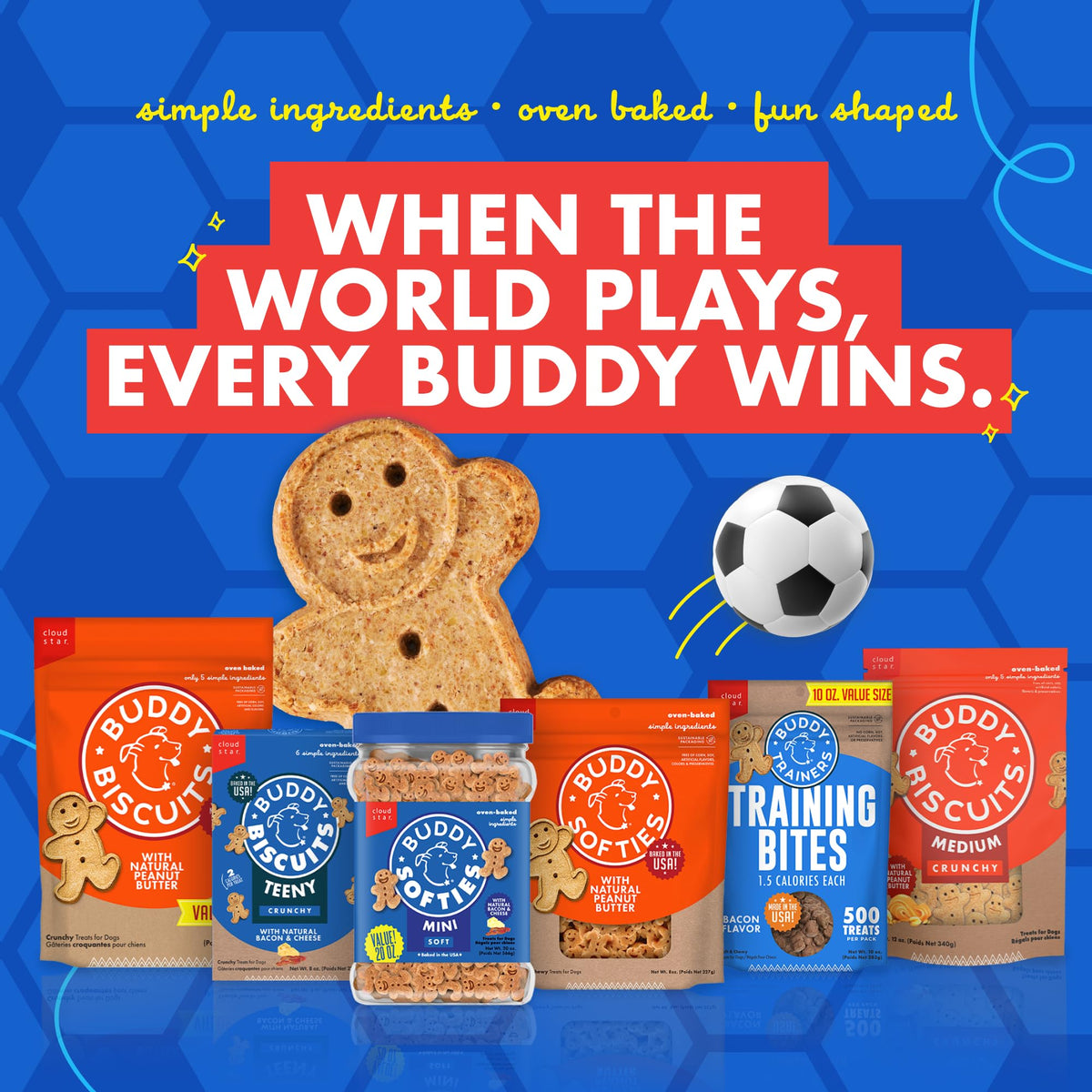 Buddy Biscuits Bacon & Cheese (6 Pack)