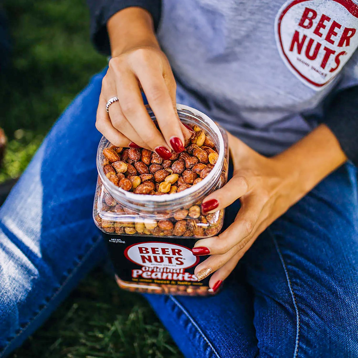 BEER NUTS (3 pack) Original Peanuts - Sweet & Salty Bar Nuts - Gluten Free, Kosher, Low Sodium