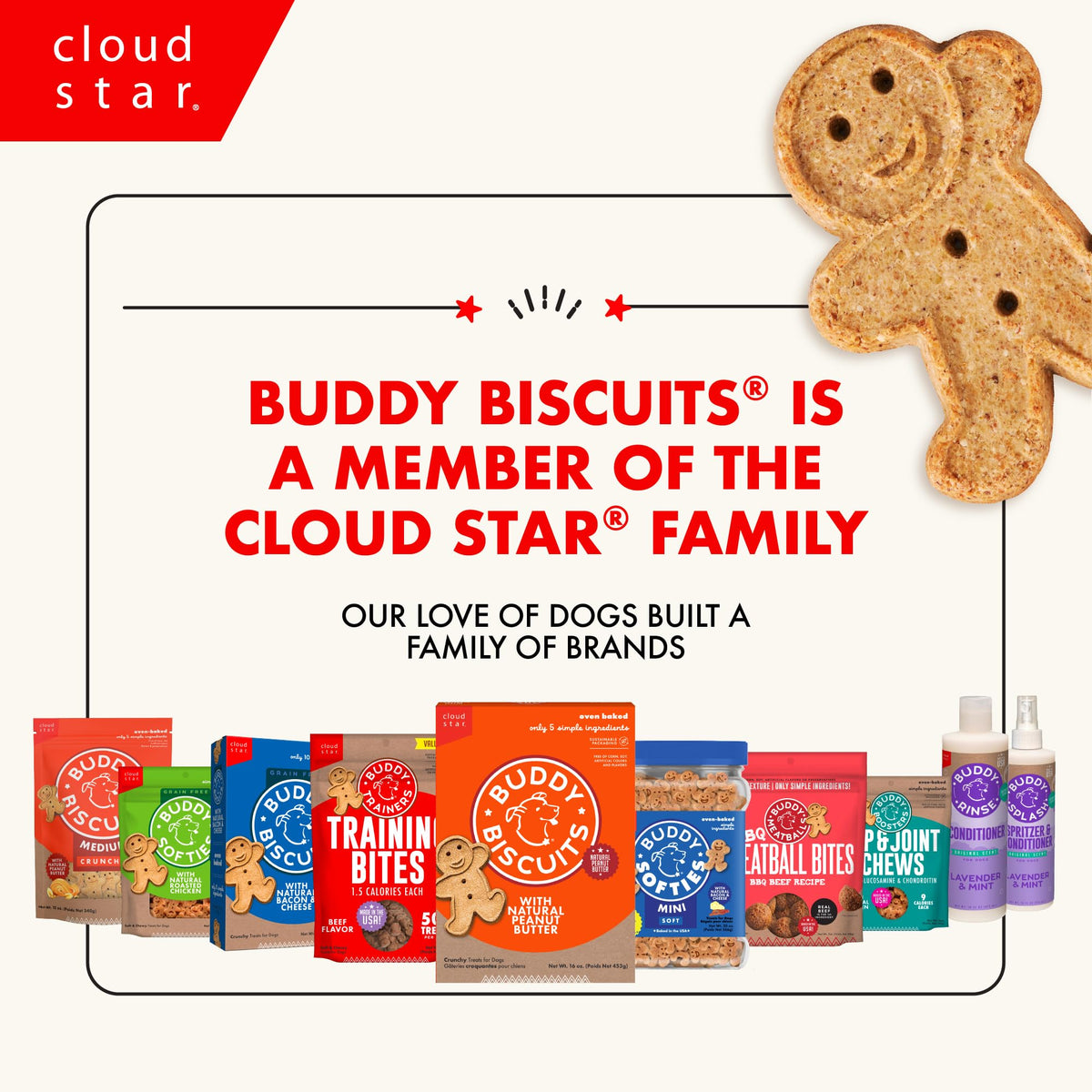 Buddy Biscuits Bacon & Cheese (6 Pack)