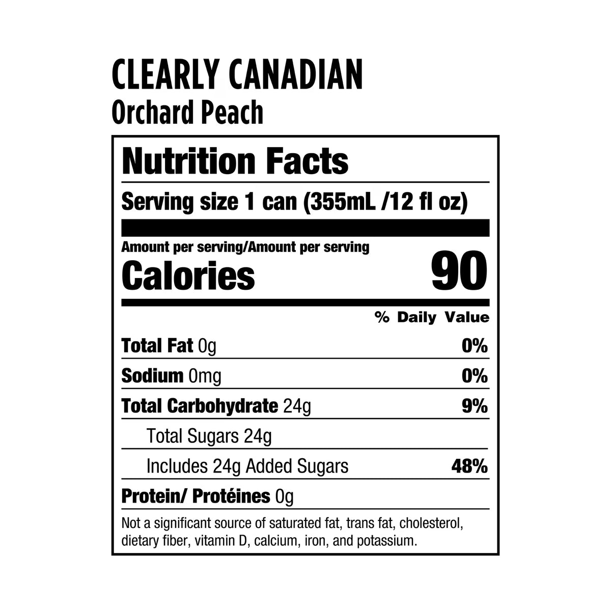 Sparkling Water Beverage, | Peach Flavor| 12 fl oz (355ml), Made with Water from Natural Canadian Springs (12 cans x 12 FL OZ)